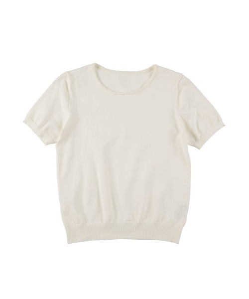 Cla STEllaR(クラステラ)の「サマーニット Tシャツ ロゴ ワンポイント(Tシャツ/カットソー・レディース・グレー/ホワイト/ブラック・FREE)」の12枚目の写真
