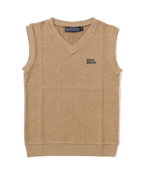 KRIFF MAYER Kid's Collection（クリフメイヤーキッズコレクション）の「シャキッとベスト（ベスト・キッズ・ネイビー/グレー/キャメル/グリーン・170/120/160/150/130/140）」の4枚目の写真