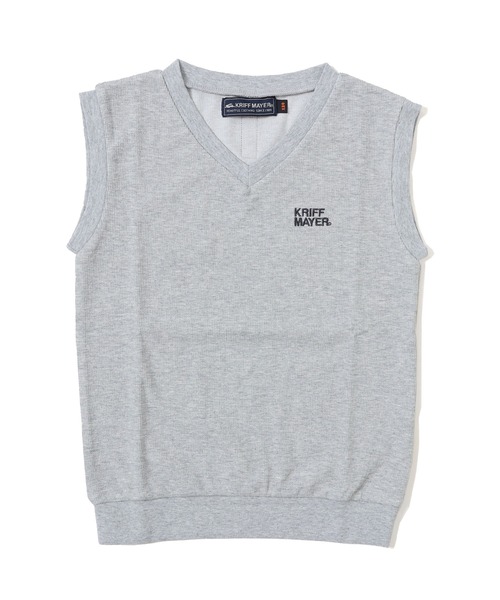 KRIFF MAYER Kid's Collection（クリフメイヤーキッズコレクション）の「シャキッとベスト（ベスト・キッズ・ネイビー/グレー/キャメル/グリーン・170/120/160/150/130/140）」の2枚目の写真