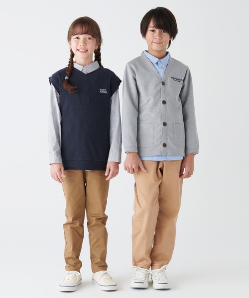 KRIFF MAYER Kid's Collection（クリフメイヤーキッズコレクション）の「シャキッとベスト（ベスト・キッズ・ネイビー/グレー/キャメル/グリーン・170/120/160/150/130/140）」の9枚目の写真