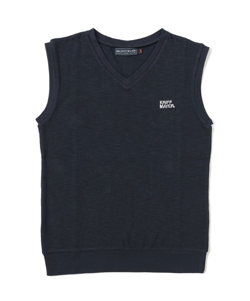 KRIFF MAYER Kid's Collection（クリフメイヤーキッズコレクション）の「シャキッとベスト（ベスト・キッズ・ネイビー/グレー/キャメル/グリーン・170/120/160/150/130/140）」の16枚目の写真