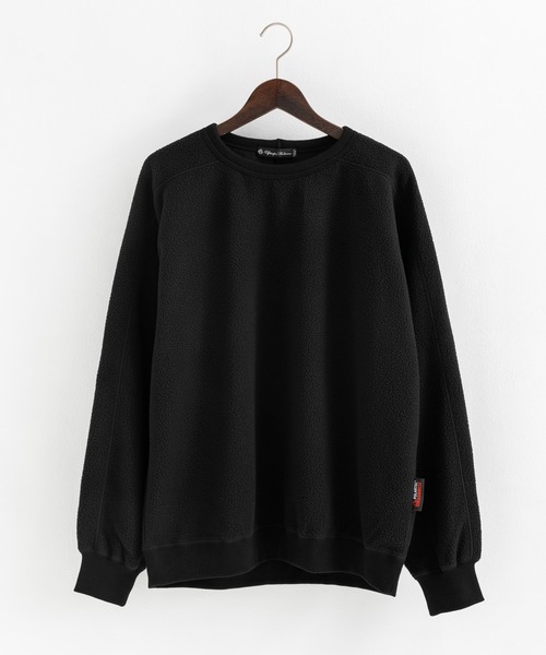 Audience（オーディエンス）の「Upscape Audience アップスケープオーディエンス 日本製 国産 ポーラテックボアフリーストレーナー AUD6480（スウェット・メンズ・ブラック/ホワイト・M/XL/L）」の15枚目の写真