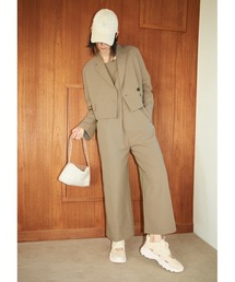 emmi | 【emmi atelier】フロントタックオールインワン(サロペット/オーバーオール)