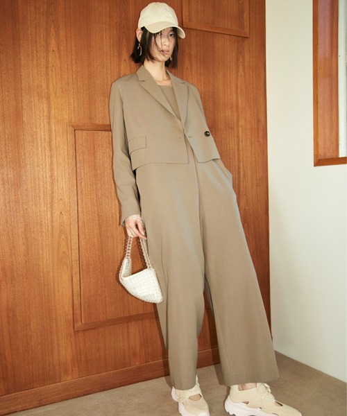 関税込み★EMILIO PUCCI★オールインワン・サロペット emmi(エミ)の「【emmi atelier】フロントタックオールインワン
