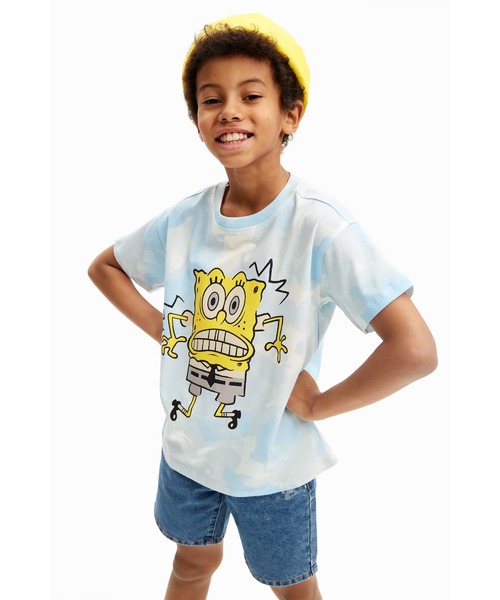 【セール】スポンジ・ボブ タイダイ Tシャツ（Tシャツ/カットソー）｜Desigual（デシグアル）