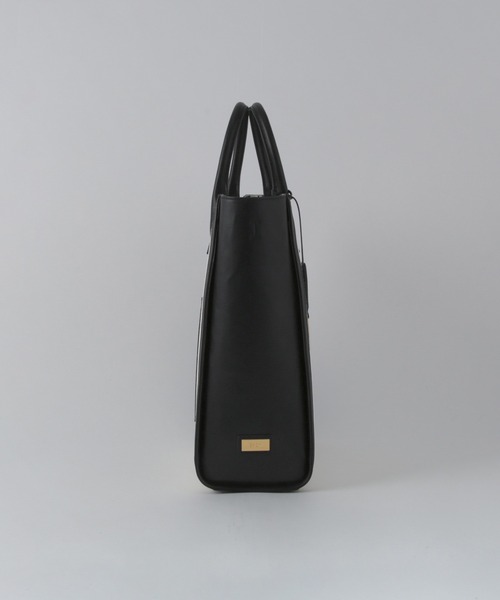 E'POR（エポール）の「【A4対応】【E'POR】 I BAG（キャンバスコンビ縦型トートバッグ）【通勤】【メディア掲載】【雑誌掲載】（トートバッグ・レディース・ブラック/ベージュ・FREE）」の10枚目の写真
