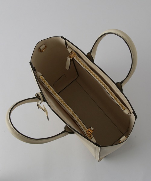 E'POR（エポール）の「【A4対応】【E'POR】 I BAG（キャンバスコンビ縦型トートバッグ）【通勤】【メディア掲載】【雑誌掲載】（トートバッグ・レディース・ブラック/ベージュ・FREE）」の7枚目の写真