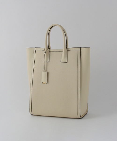 E'POR（エポール）の「【A4対応】【E'POR】 I BAG（キャンバスコンビ縦型トートバッグ）【通勤】【メディア掲載】【雑誌掲載】（トートバッグ・レディース・ブラック/ベージュ・FREE）」の18枚目の写真