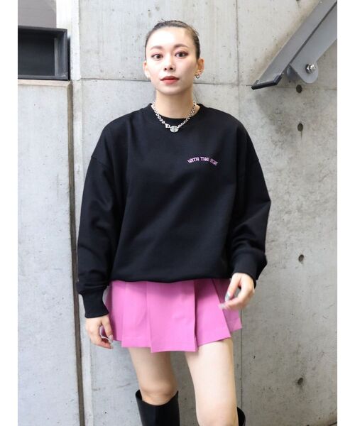 EVRIS（エヴリス）の「プリーツミニスカパン【セットアップ着用可能】（その他パンツ・レディース・グレー/ブラック/ピンク・SMALL/MEDIUM）」の13枚目の写真