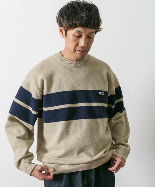 PENNEYS（ぺニーズ）の「『別注』PENNEYS×DOORS　THE FOX ボーダーCNニット（ニット/セーター・メンズ・ネイビー/オフホワイト/ブラウン・X-LARGE/MEDIUM/LARGE）」の10枚目の写真
