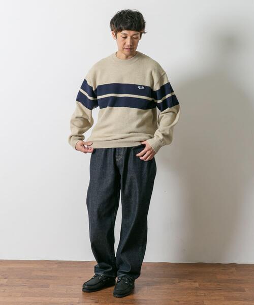PENNEYS（ぺニーズ）の「『別注』PENNEYS×DOORS　THE FOX ボーダーCNニット（ニット/セーター・メンズ・ネイビー/オフホワイト/ブラウン・X-LARGE/MEDIUM/LARGE）」の15枚目の写真