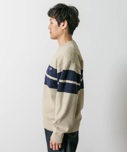 PENNEYS（ぺニーズ）の「『別注』PENNEYS×DOORS　THE FOX ボーダーCNニット（ニット/セーター・メンズ・ネイビー/オフホワイト/ブラウン・X-LARGE/MEDIUM/LARGE）」の18枚目の写真