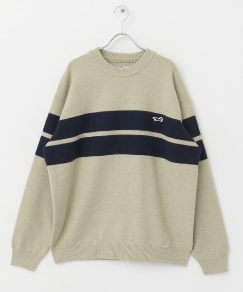 PENNEYS（ぺニーズ）の「『別注』PENNEYS×DOORS　THE FOX ボーダーCNニット（ニット/セーター・メンズ・ネイビー/オフホワイト/ブラウン・X-LARGE/MEDIUM/LARGE）」の21枚目の写真