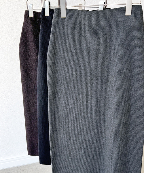 Spick & Span（スピックアンドスパン）の「≪追加≫ラメリブニットタイトスカート（スカート・レディース・ブラック/グレー・36/38）」の17枚目の写真
