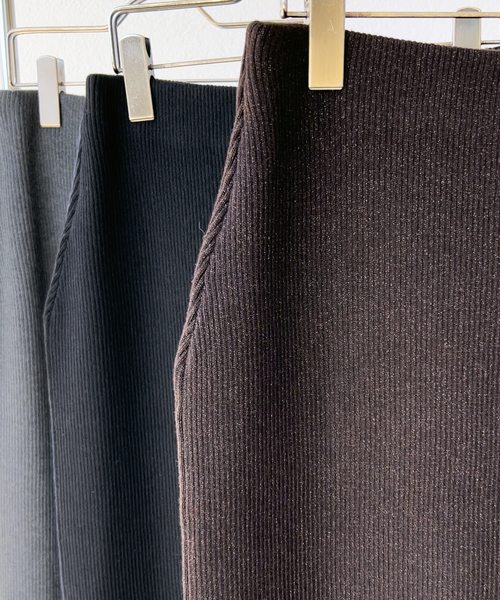 Spick & Span（スピックアンドスパン）の「≪追加≫ラメリブニットタイトスカート（スカート・レディース・ブラック/グレー・36/38）」の18枚目の写真