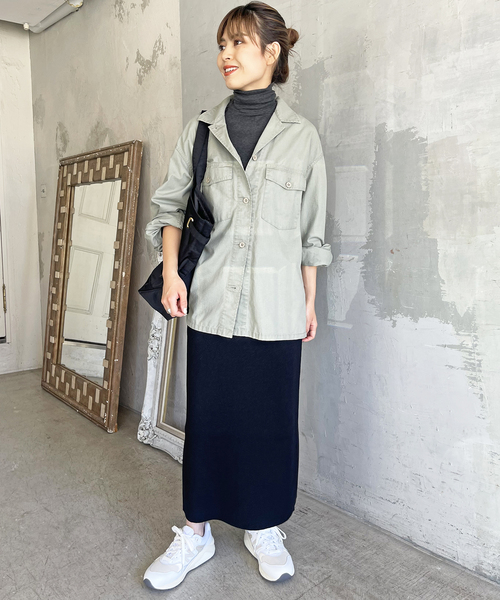 Spick & Span（スピックアンドスパン）の「≪追加≫ラメリブニットタイトスカート（スカート・レディース・ブラック/グレー・36/38）」の19枚目の写真