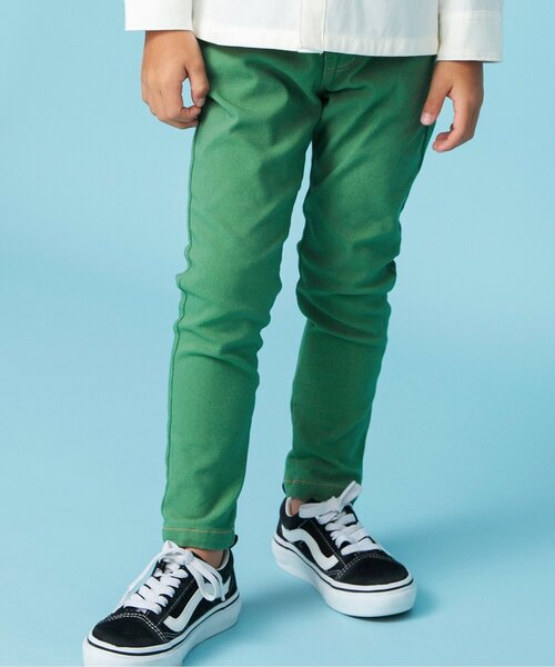 BREEZE（ブリーズ）の「【ユニ・ストレッチ】らくらくスキニーパンツ（その他パンツ・キッズ・ブルー/ピンク/ブラック/ベージュ/イエロー/サックスブルー/チェック/グリーン・90/100/140/150/110/130/120）」の4枚目の写真