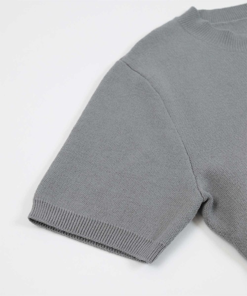 miette（ミエット）の「裾ジップ半袖トップス（Tシャツ/カットソー・レディース・オフホワイト/グレー/レッド・FREE）」の7枚目の写真