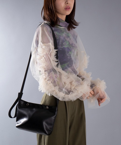 セール】【SETUP7】ハイクラスヴィーガンレザーサコッシュ スマホ