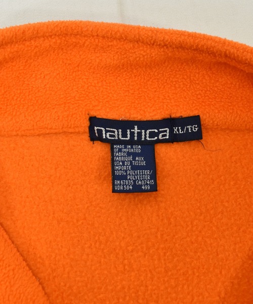 NAUTICA(ノーティカ)の「【ヴィンテージ古着】90's NAUTICA/ノーティカ ハーフジップ フリースプルオーバー フリースジャケット USA製(その他トップス・メンズ・オレンジ・X-LARGE)」の5枚目の写真