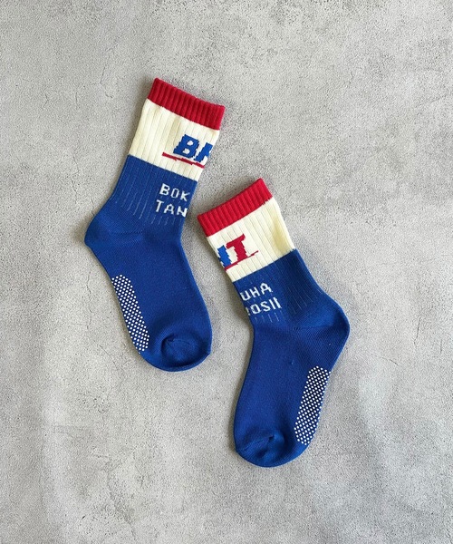 MARKEY'S（マーキーズ）の「【BOKU HA TANOSII】BHTロゴソックス/16-18cm（ソックス/靴下・キッズ・イエロー/ブルー/グリーン・16-18cm）」の2枚目の写真