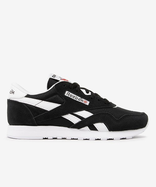 Reebok（リーボック）の「クラシックナイロン / CLASSIC NYLON（スニーカー・メンズ・ベージュ系その他/グレー/ブラック/ベージュ/カーキ/ブラウン/バーガンディー/ホワイト/ブラック系その他/グレー系その他/ブラック×ホワイト/グレー系その他2/ライトブルー/ネイビー・22.5cm/23.0cm/23.5cm/24.5cm/24.0cm/25.0cm/25.5cm/26.0cm/26.5cm/27.0cm/27.5cm/28.0cm/28.5cm/29.0cm/30.0cm）」の3枚目の写真