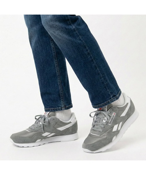 Reebok（リーボック）の「クラシックナイロン / CLASSIC NYLON（スニーカー・メンズ・ベージュ系その他/グレー/ブラック/ベージュ/カーキ/ブラウン/バーガンディー/ホワイト/ブラック系その他/グレー系その他/ブラック×ホワイト/グレー系その他2/ライトブルー/ネイビー・22.5cm/23.0cm/23.5cm/24.5cm/24.0cm/25.0cm/25.5cm/26.0cm/26.5cm/27.0cm/27.5cm/28.0cm/28.5cm/29.0cm/30.0cm）」の18枚目の写真