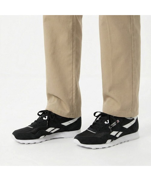 Reebok（リーボック）の「クラシックナイロン / CLASSIC NYLON（スニーカー・メンズ・ベージュ系その他/グレー/ブラック/ベージュ/カーキ/ブラウン/バーガンディー/ホワイト/ブラック系その他/グレー系その他/ブラック×ホワイト/グレー系その他2/ライトブルー/ネイビー・22.5cm/23.0cm/23.5cm/24.5cm/24.0cm/25.0cm/25.5cm/26.0cm/26.5cm/27.0cm/27.5cm/28.0cm/28.5cm/29.0cm/30.0cm）」の22枚目の写真