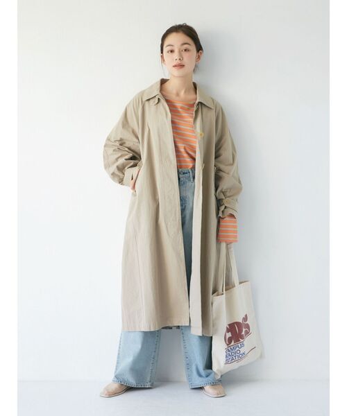 Ungrid（アングリッド）の「ステンカラーコート（ステンカラーコート・レディース・ブラック/ベージュ・MEDIUM/SMALL）」の12枚目の写真