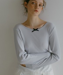 EFOLE | 【EFOLE】プチリボン リブ ロンT(Tシャツ/カットソー)