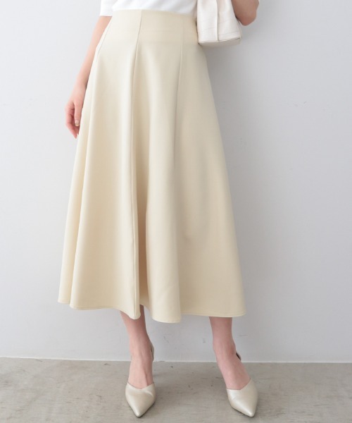 AMBIENT(アンビエント)の「Aラインフレアスカート(スカート・レディース・ベージュ/アイボリー/ライトイエロー・FREE)」の3枚目の写真