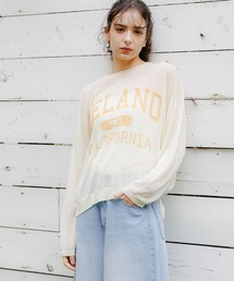 LAKOLE | シアーロゴニットプルオーバー / 111314(ニット/セーター)