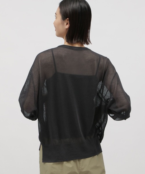 LAKOLE（ラコレ）の「シアーロゴニットプルオーバー / 111314（ニット/セーター・レディース・チャコールグレー/ピンク/ブルー/アイボリー・SMALL/MEDIUM）」の15枚目の写真