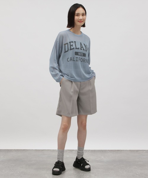 LAKOLE（ラコレ）の「シアーロゴニットプルオーバー / 111314（ニット/セーター・レディース・チャコールグレー/ピンク/ブルー/アイボリー・SMALL/MEDIUM）」の16枚目の写真