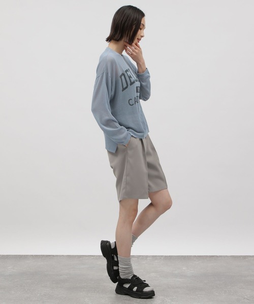 LAKOLE（ラコレ）の「シアーロゴニットプルオーバー / 111314（ニット/セーター・レディース・チャコールグレー/ピンク/ブルー/アイボリー・SMALL/MEDIUM）」の17枚目の写真