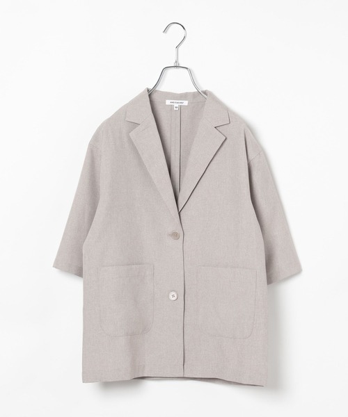 GLOBAL WORK（グローバルワーク）の「イージーケアSETUP/AND YUA ANY/107971（セットアップ・キッズ・グレイッシュベージュ/チャコール・150cm/160cm）」の17枚目の写真