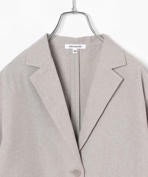 GLOBAL WORK（グローバルワーク）の「イージーケアSETUP/AND YUA ANY/107971（セットアップ・キッズ・グレイッシュベージュ/チャコール・150cm/160cm）」の18枚目の写真