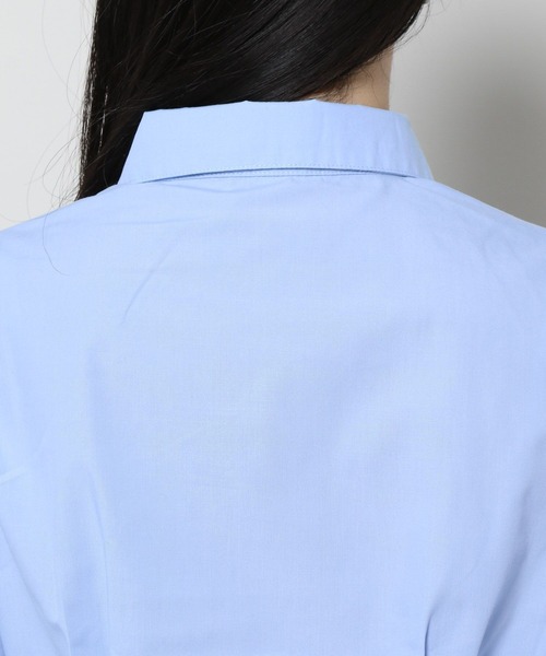 3.3 Field Trip （3.3フィールドトリップ）の「3.3 Field Trip／タックポイントシャツ　2105735（シャツ/ブラウス・レディース・ホワイト/ブルー・FREE）」の4枚目の写真