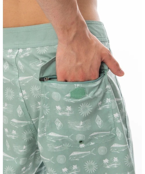 RVCA（ルーカ）の「RVCA メンズ 【HAWAII】 DORADO HEMP STRETCH ボードショーツ/サーフトランクス 【2024年春夏モデル】/ルーカサーフトランクス・ボードショーツ(水着)（水着・メンズ・ミント・34inch/32inch/30inch/28inch）」の6枚目の写真