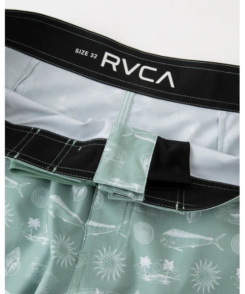 RVCA（ルーカ）の「RVCA メンズ 【HAWAII】 DORADO HEMP STRETCH ボードショーツ/サーフトランクス 【2024年春夏モデル】/ルーカサーフトランクス・ボードショーツ(水着)（水着・メンズ・ミント・34inch/32inch/30inch/28inch）」の10枚目の写真