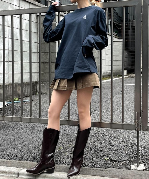 ALAND（エーランド）の「【UNISEX】ALAND ／ワッペンロゴロンＴシャツ  2113055（Tシャツ/カットソー・レディース・ホワイト/ブラック/ネイビー・LARGE/MEDIUM）」の9枚目の写真