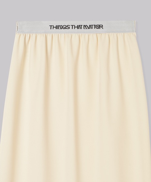 THINGS THAT MATTER(シングス ザット マター)の「SCUBA JERSEY NARROW MAXI SKIRT / スキューバジャージナローマキシスカート(スカート・レディース・アイボリー/ブラック/ライム・1/2)」の22枚目の写真