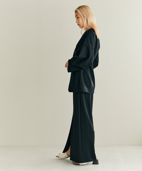 スカート Sportmax Black Scuba Jersey Maxi Skirt THINGS THAT MATTER スカート SCUBA JERSEY NARROW MAXI SKIRT