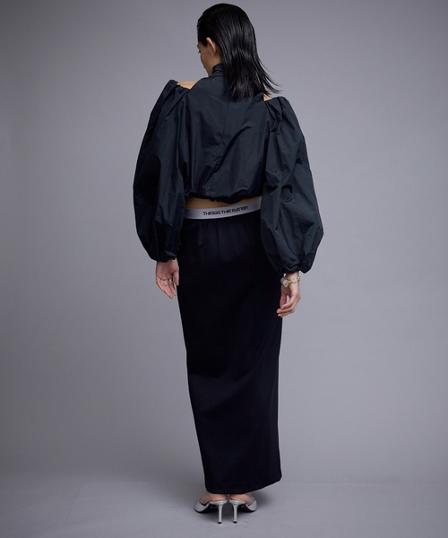 SCUBA JERSEY NARROW MAXI SKIRT / スキューバジャージナロー