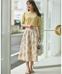 シルエットフラワー スカート