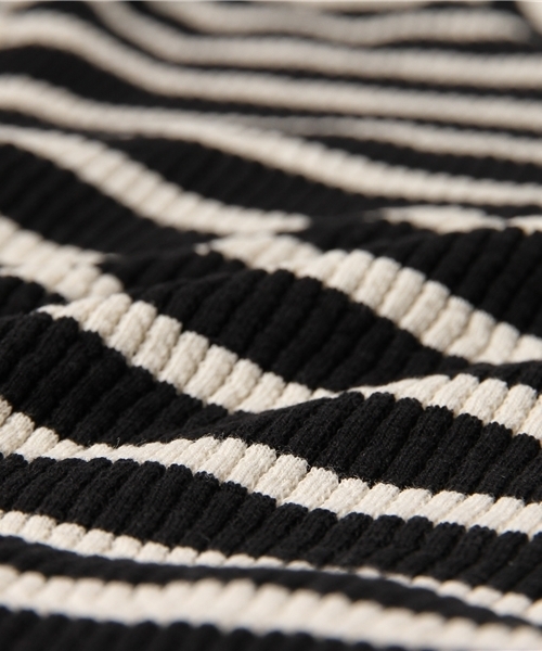 ROSE BUD（ローズバッド）の「LCTT-15217 HI/N L/S-T（Tシャツ/カットソー・レディース・アイボリー/ブラック/ネイビー・ONE SIZE）」の8枚目の写真