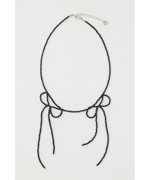LAGUA GEM(ラグアジェム)の「BEADS RIBBON ネックレス(ネックレス・レディース・ブラック/クリア・FREE)」の8枚目の写真