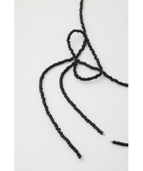 LAGUA GEM(ラグアジェム)の「BEADS RIBBON ネックレス(ネックレス・レディース・ブラック/クリア・FREE)」の10枚目の写真