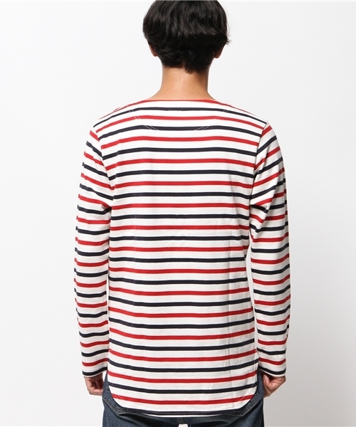 WEGO（ウィゴー）の「WEGO/スタンダードバスクシャツ（Tシャツ/カットソー・メンズ・ネイビー/ホワイト/ブルー系その他/トリコロール・MEDIUM/LARGE）」の13枚目の写真