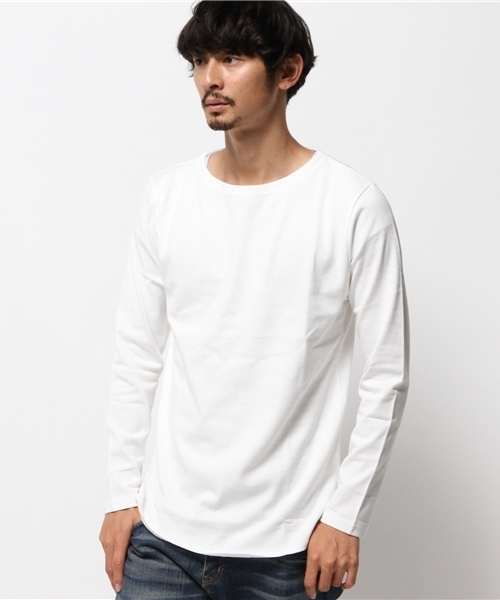 WEGO（ウィゴー）の「WEGO/スタンダードバスクシャツ（Tシャツ/カットソー・メンズ・ネイビー/ホワイト/ブルー系その他/トリコロール・MEDIUM/LARGE）」の7枚目の写真